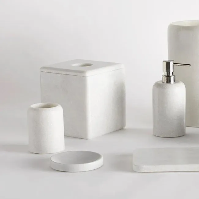 Sferra | Velina Marble Soap Dish - Dove