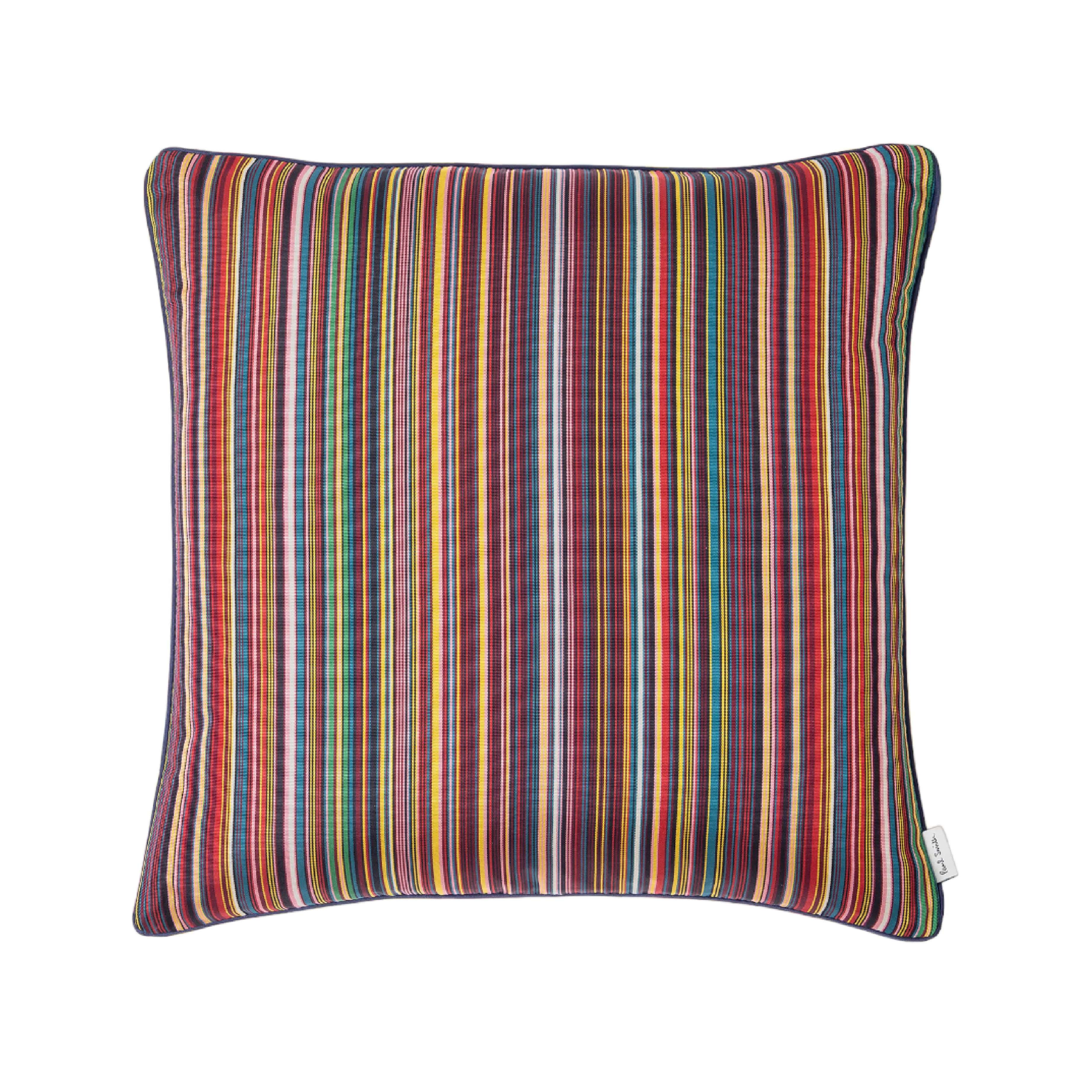 Silk 'Signature Stripe' Cushion | 43x43cm