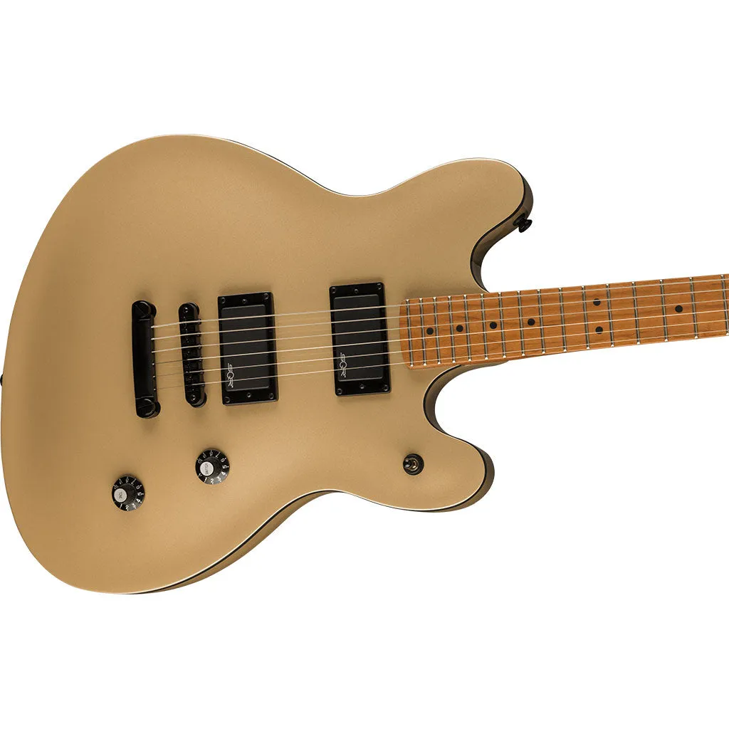 Squier Contemporary Active Starcaster, Roasted MN, Shoreline Gold