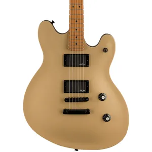 Squier Contemporary Active Starcaster, Roasted MN, Shoreline Gold