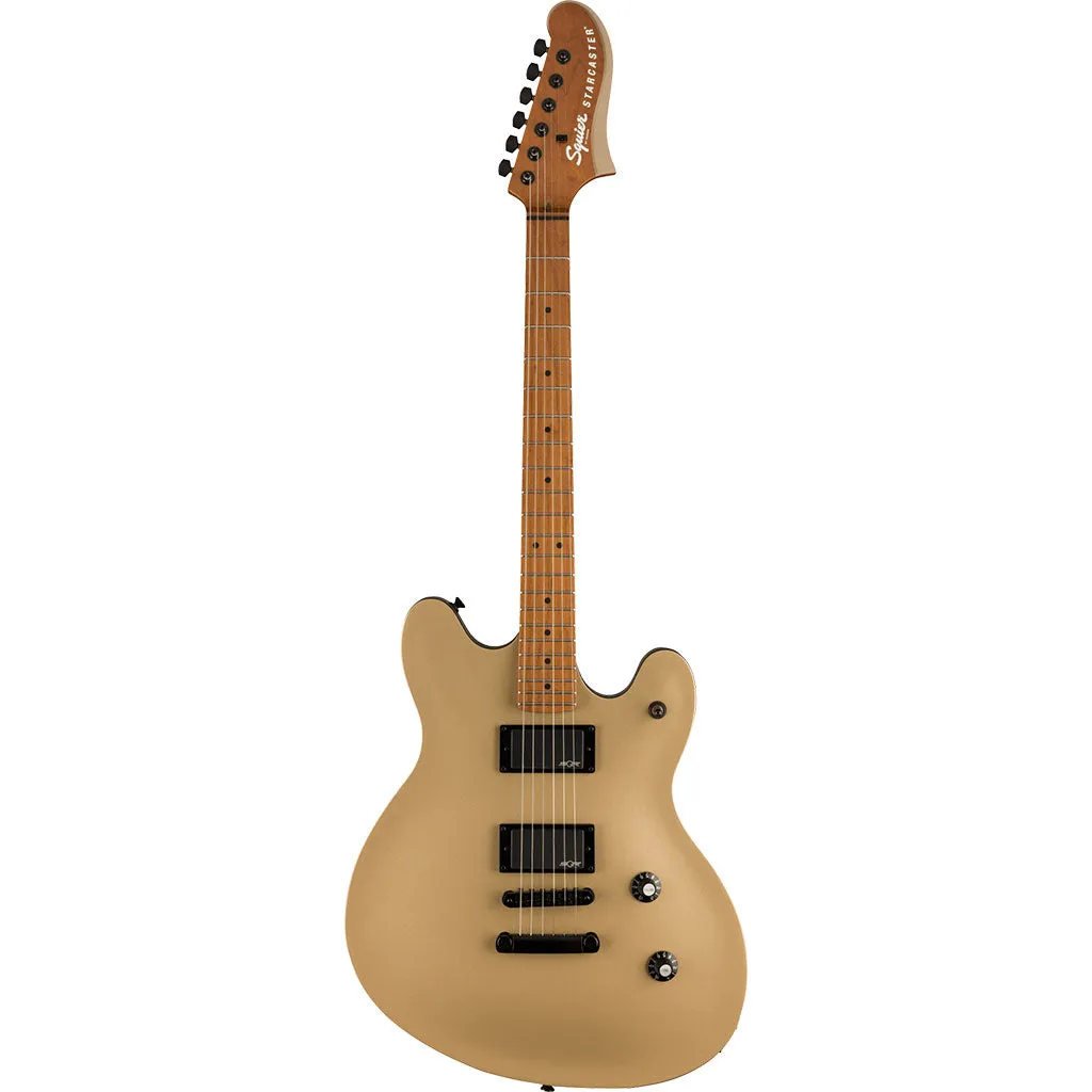 Squier Contemporary Active Starcaster, Roasted MN, Shoreline Gold