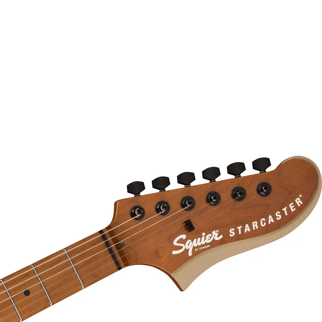 Squier Contemporary Active Starcaster, Roasted MN, Shoreline Gold