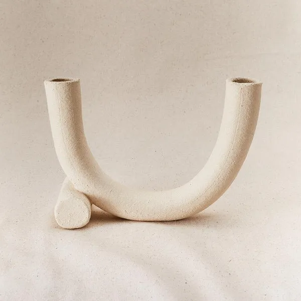 Style Union Home | Harmony Candle Holder Raw Blanc