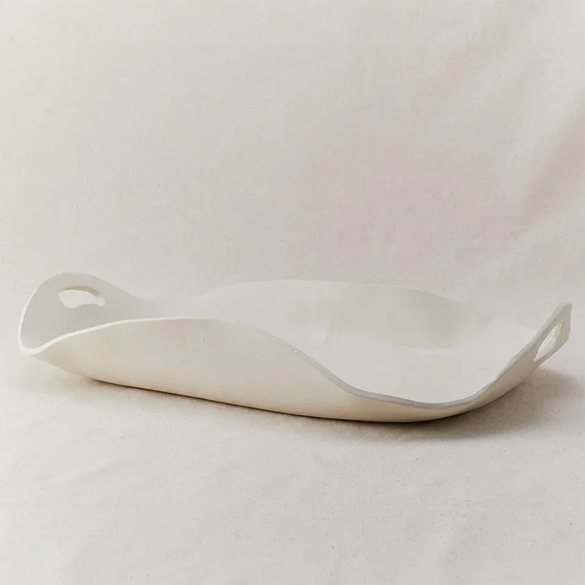 Style Union Home | Patricia Platter - Large - Blanc