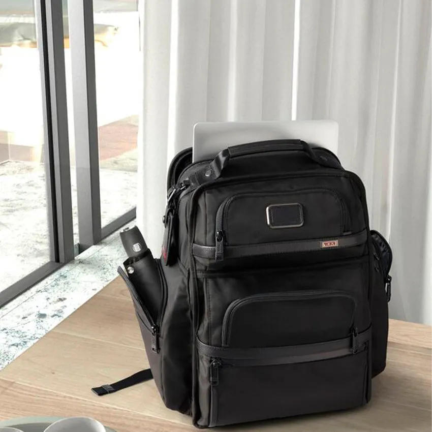 TUMI Alpha Brief Pack Black Ballistic