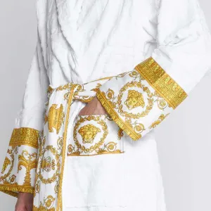 Versace | I Love Baroque Bathrobe - White & Gold