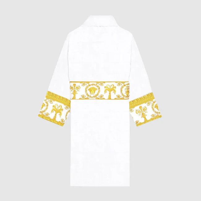 Versace | I Love Baroque Bathrobe - White & Gold