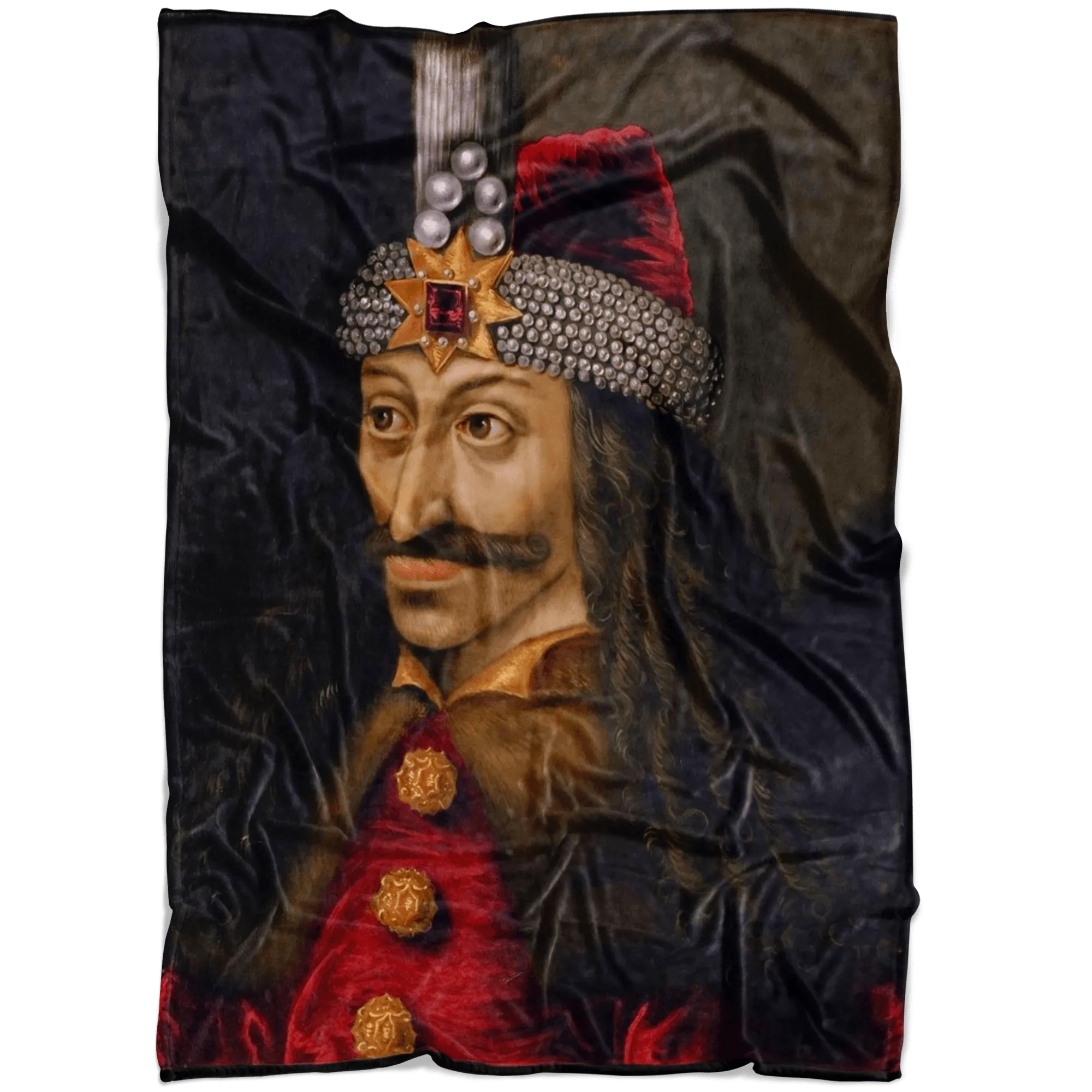 Vlad Tepes Dracula Painting Fleece Blanket